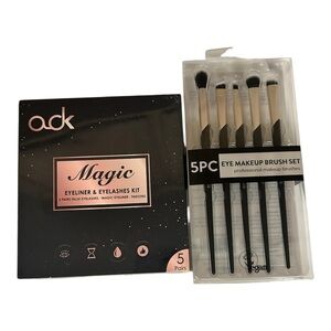 ACK Magic Eyeliner & Eyelashes Kit with Brush Set
